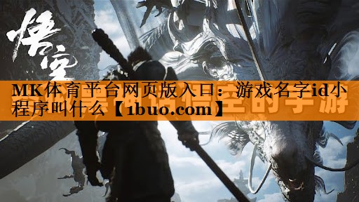 游戏名字id小程序叫什么